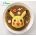Bộ Khuôn ép cơm bento Pikachu kèm tấm cắt trang trí