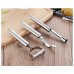 [Inox đẹp] Set 3 dụng cụ nạo gọt củ quả thép không gỉ