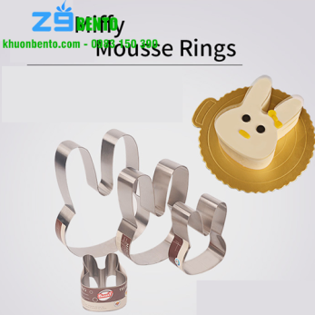 Khuôn Mousse ring  Thỏ  6 inch