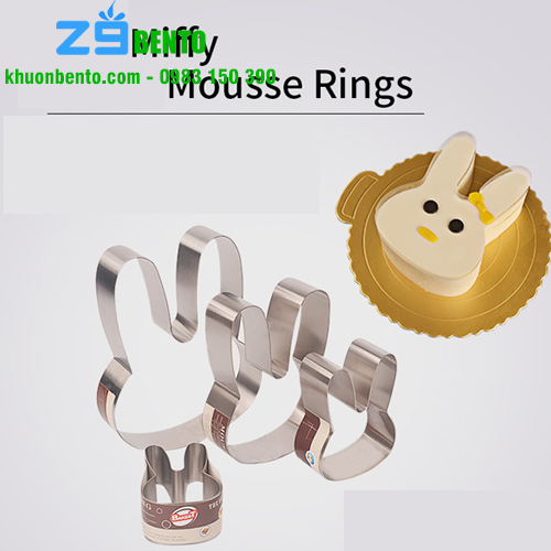 Khuôn Mousse ring  Thỏ 10 inch